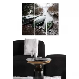 Image of MDF3842276 Multicolor Decorative MDF Painting (3 Pieces)