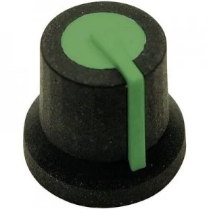 Image of Control knob Black green x H 16.8mm x 14.5mm Cliff