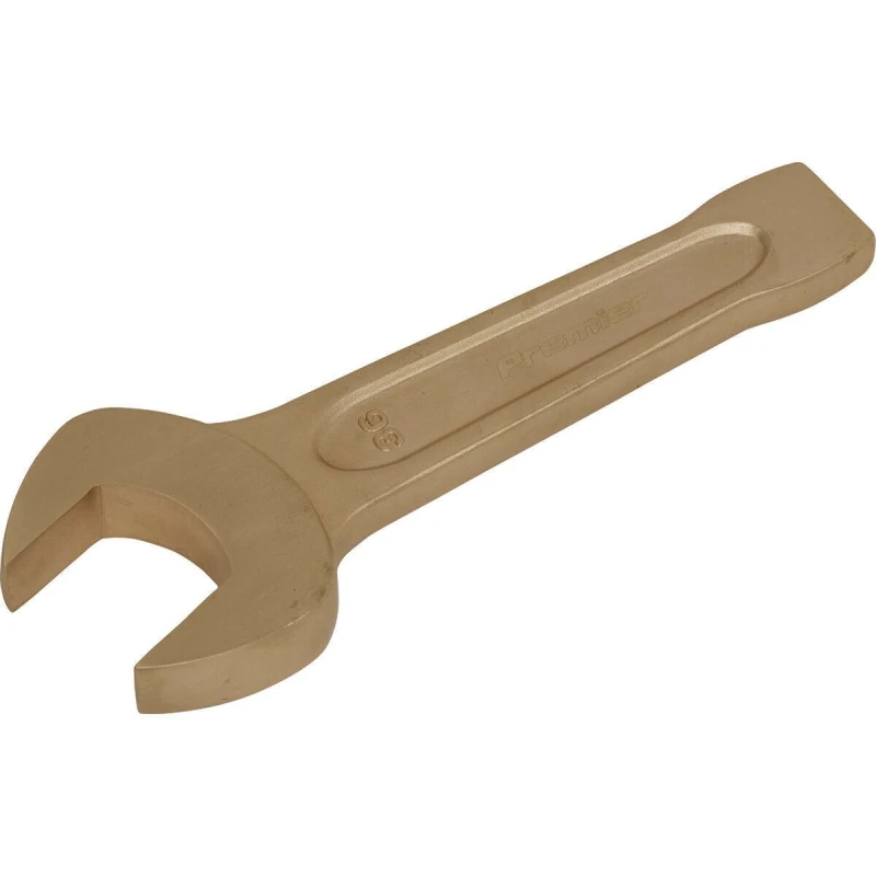 Image of Loops 36mm Open-End Slogging Spanner - Non-Sparking - Short Profile Striking End Multi