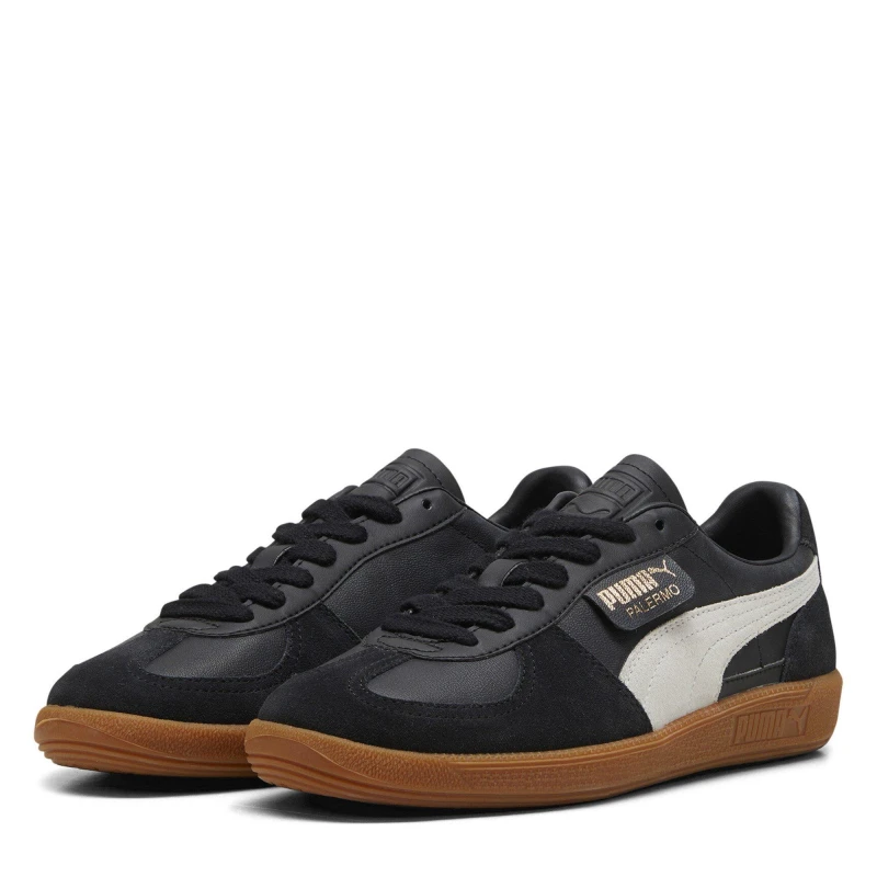 Image of Puma Palermo Lth Black Grey F03 46