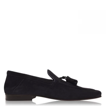 Image of Reiss Larch Slip On Tassel Loafer - Navy