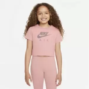 Image of Nike Sportswear Big Kids (Girls') Cropped T-Shirt - Pink