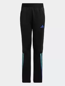 Image of adidas Train Icons Aeroready 3-stripes Knit Joggers, Black/Multi, Size 9-10 Years