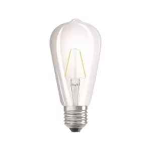 Image of Osram 2.8W Parathom Clear LED Edison Bulb GLS ES/E27 Very Warm White - 962125