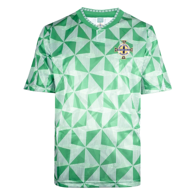 Image of Score Draw Northern Ireland 1990 shirt NIRE90HPYSS-S S Mens Sportswear