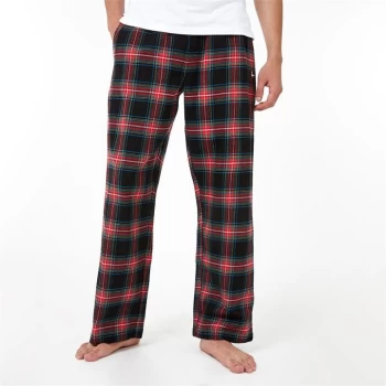 Image of Jack Wills Flannel Check Pyjama Bottoms - Black Check