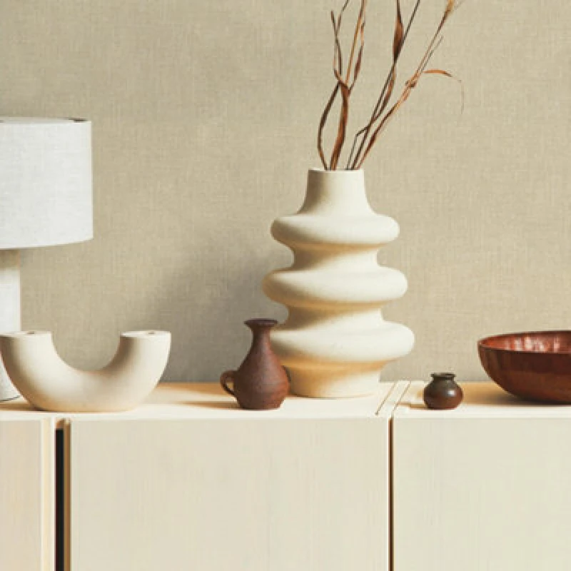 Image of Boutique Boutique Loom Texture Taupe Wallpaper Size: 10000mm_x_520mm Taupe 10000mm_x_520mm Unisex 5011583703115