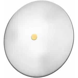 Image of Kolarz CENTRO - Designer Glass Simple Flush Ceiling Light Antique Brass, 3x E27