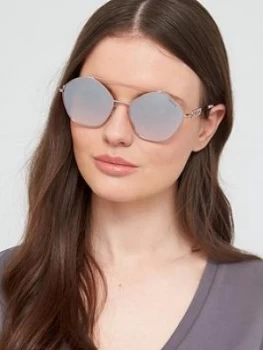 Image of Guess Gu7644 Geometric Sunglasses - Lilac
