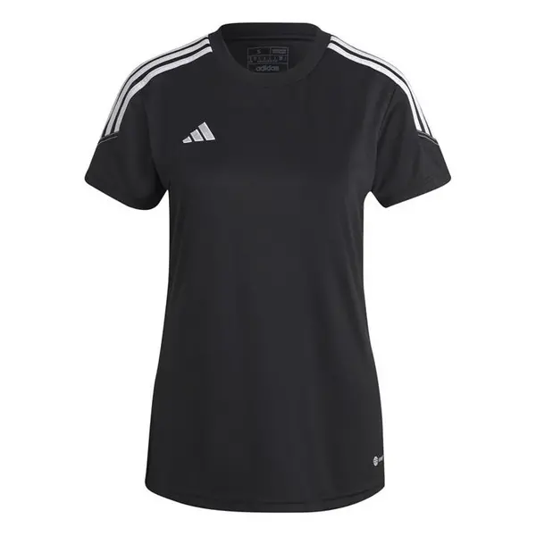 Image of adidas Tiro 23 Club Training T-Shirt Womens Short Sleeve Performance T-Shirts 8 (XS) Black 34009903310
