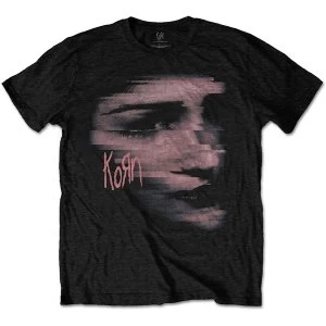 Image of Korn - Chopped Face Unisex Medium T-Shirt - Black