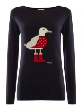 Image of Barbour Barbour Hyde Printed Knit Blue