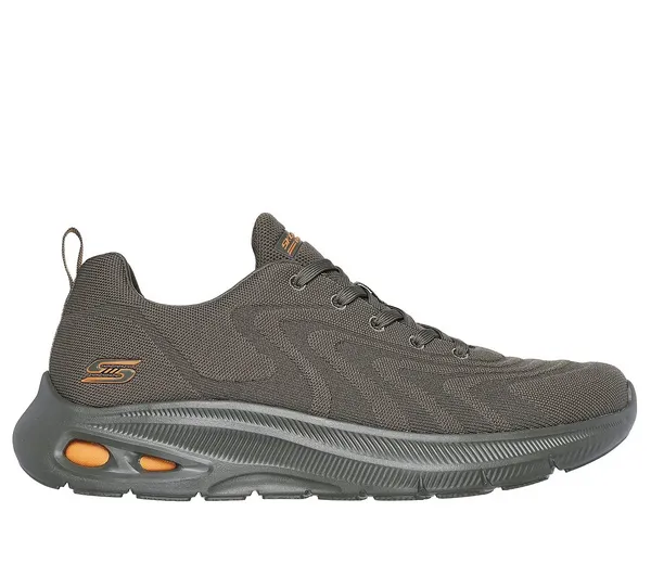 Image of Skechers Mens Bobs Unity Sleek Revive Comfort Trainers UK Size 10 (EU 45) OLIVE SKE2248-OLV-10