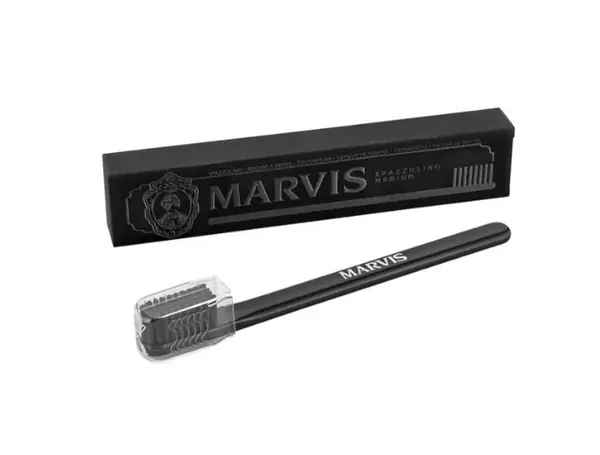 Image of Marvis Black Medium Toothbrush