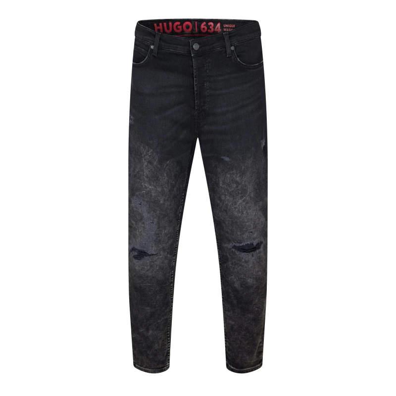 Image of Hugo Mens 634 102 Slim Fit Jeans Dark Grey male 31W L