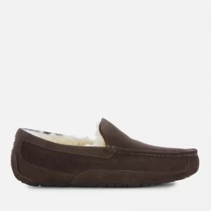Image of UGG Mens Ascot Suede Slippers - Espresso - UK 7