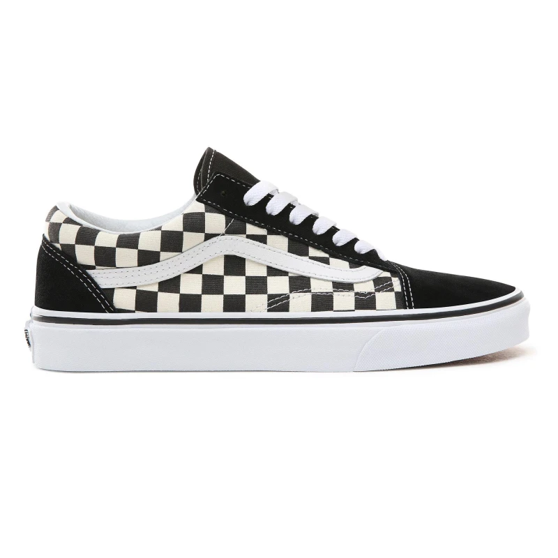 Image of Vans Old Skool Primary Check Sneakers Black white EU39 Unisex