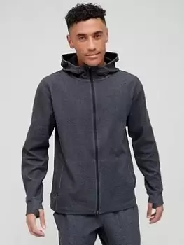 Image of Nike Dri-Fit Fleece Full Zip Hoodie - Black