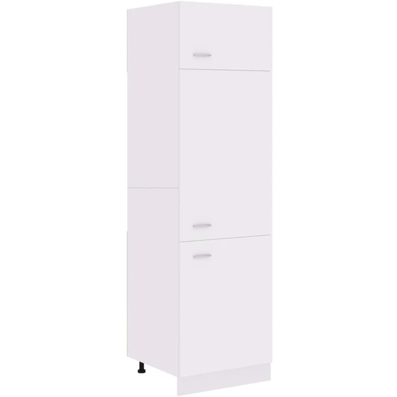 Image of VIDAXL vidaXL Refrigerator Cabinet Lyon White 60x57x207cm Engineered Wood 8720286133286