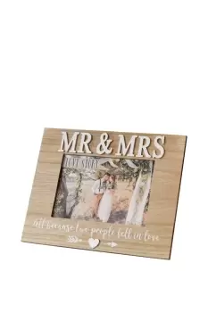 Image of Photo Frame Mr & Mrs 7" x 5"