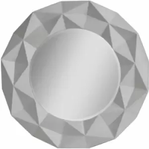 Image of Premier Housewares - 3D Effect Grey High Gloss Wall Mirror