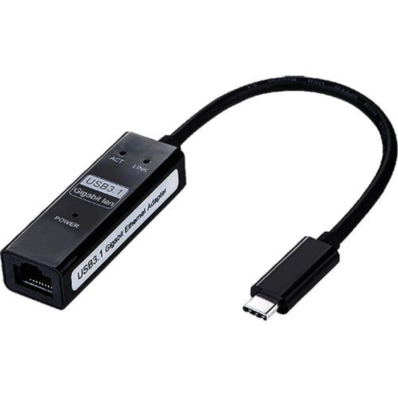 Image of Cablenet Cablenet 20cm USB 3.1c Male - Ethernet RJ45 Female Tailed 24-0308