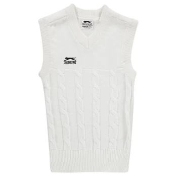 Image of Slazenger Classic Cricket Vest Juniors - White