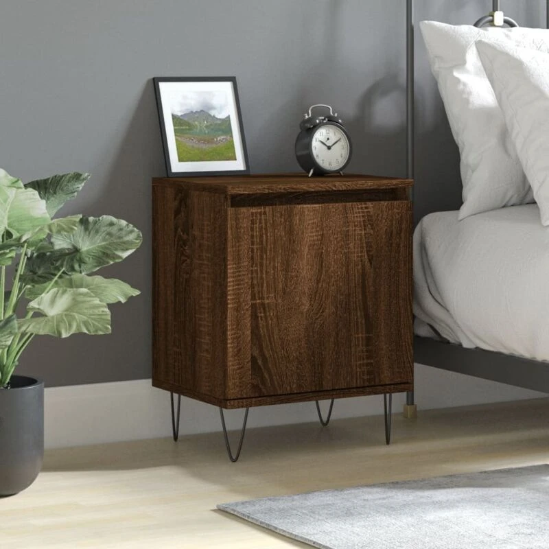 Image of VIDAXL Bedside Cabinet Brown Oak 40x30x50cm Engineered Wood vidaXL 8720845904937