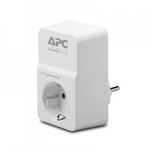 Image of APC by Schneider Electric PM1W-GR Surge protection in-line connector White