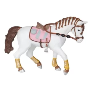 Image of PAPO Horse and Ponies Braided Mane Horse Toy Figure, Three Years or Above, Multi-colour (51525)