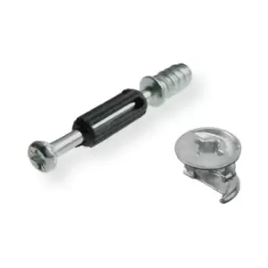 Image of Set Furniture Cabinet Fixing Screw Cam Locking With Dowel - Height 15mm - Pack of 100