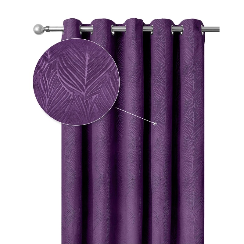 Image of Emma Barclay Blackout Curtains Thermal Velvet Eyelet Twilight Amethyst unisex 117x183cm