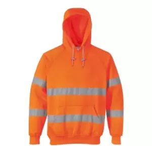 Image of Portwest Class 3 Hi Vis Hooded Sweatshirt Orange L