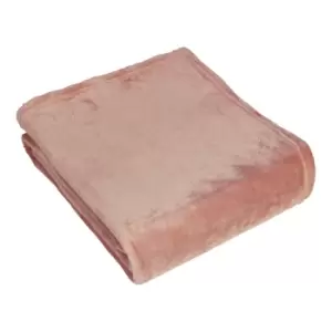 Image of Furn. Harlow Throw Fleece Polyester Blush