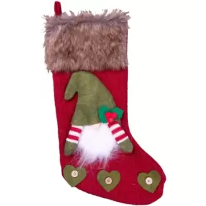 Image of St Helens Luxury Gonk Xmas Stocking Red