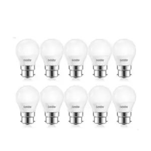 Image of 7W LED Golf Ball Bulb B22 Daylight 6500K (pack of 10)
