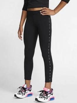 Image of Nike Sportswear Air Older Girls Leggings - Black, Size XS, 6-8 Years, Women