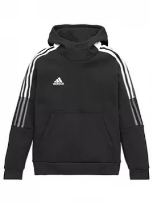 Image of adidas Youth Tiro 21 Hoody, Black, Size 7-8 Years