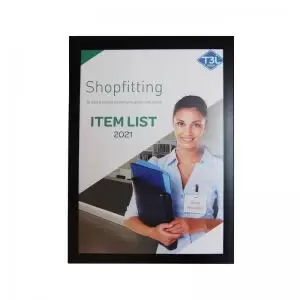 Image of Pelltech Magnetic Display Frames A4 Black Pack 5 144401