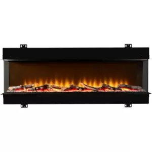 Image of BeModern Invision 63606 Log Effect Electric Stove With Remote Control - Black