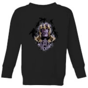 Image of Avengers Endgame Warlord Thanos Kids Sweatshirt - Black - 5-6 Years
