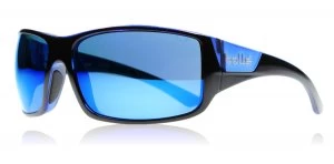 Image of Bolle Tigersnake Sunglasses Black / Matte Blue 11928 Polariserade 66mm