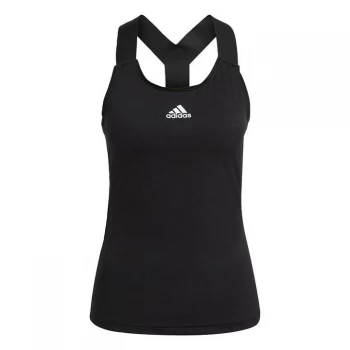 Image of adidas Tennis Y-Tank Top Womens - Black / White