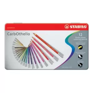 Image of STABILO Tinned Art Products Carbothello Chalk Pastel Coloured Penc...