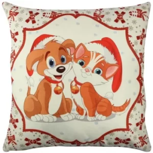 Image of A11922 Multicolor Cushion Dog & Cat