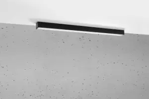 Image of Pinne Integrated LED 95cm Linear Flush Light Black 3000K