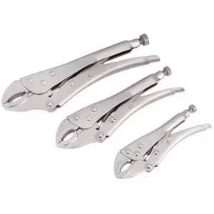 Image of Draper Self Grip Curved Jaw Pliers Set (3 Piece)