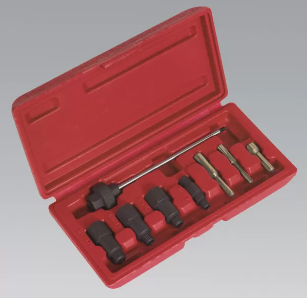 Image of Genuine SEALEY VS312 Glow Plug Reamer/Base Cleaning Set 8pc