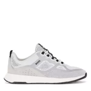 Image of Hugo Boss Green Mesh Titanium Running White Trainers