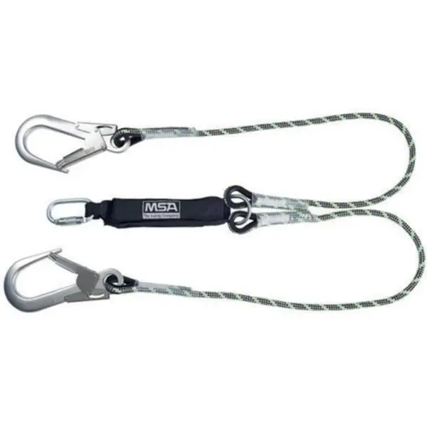 Image of V-Series MSA 1.8m Kernmantel Twin Leg Energy Absorbing Lanyard MSA10185615